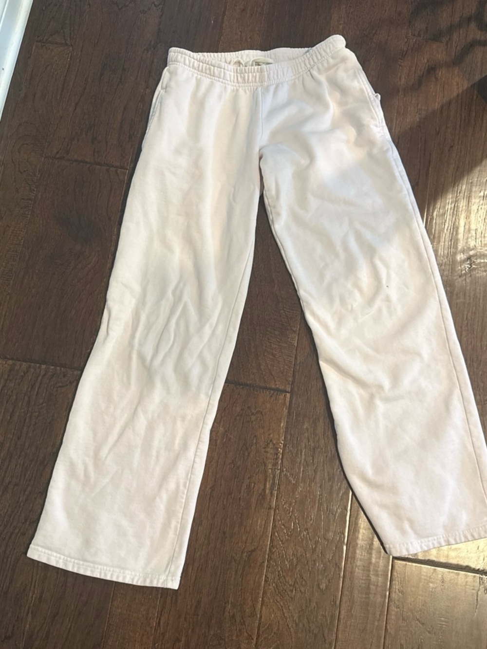 Women light pink brandy melville Anastasia tie sweatpants